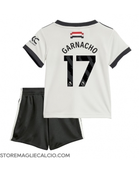 Manchester United Alejandro Garnacho #17 Maglia Gara Terza Repliche 2024-25 Bambino Maniche Corte